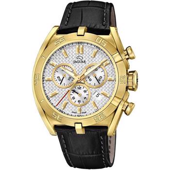 Executive Chrono Forgyldt stål Batteridrevet quartz Herre ur fra Jaguar, J858_1